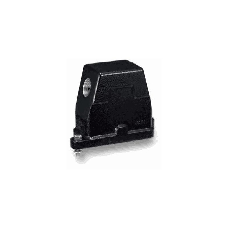 Capot 6B, Aluminium moulé sous pression, IP68/IP69K, Sortie horizontale, M40